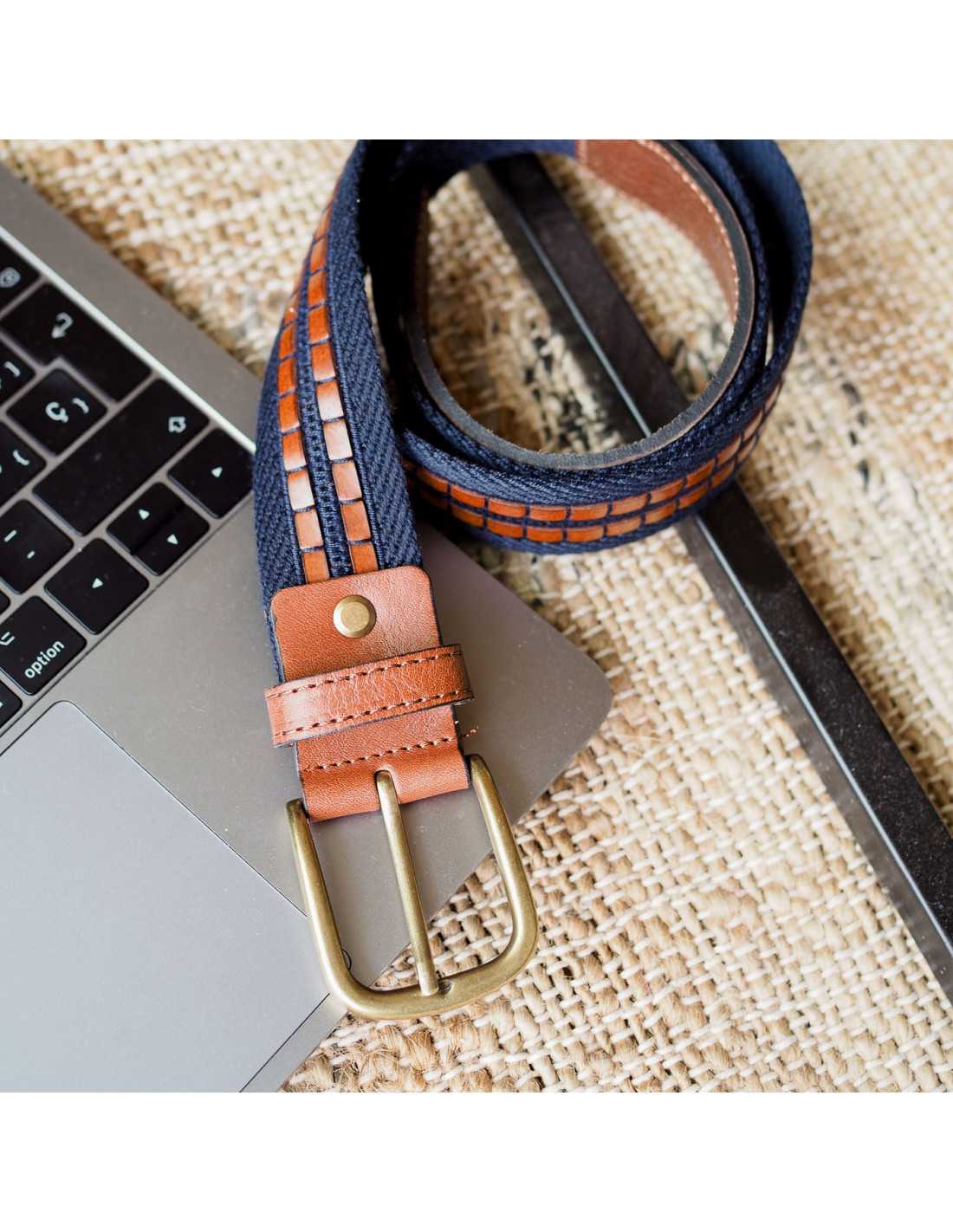 Cintura In Pelle Bourbon, Cintura Da Uomo In Bisonte Americano - Foto 10