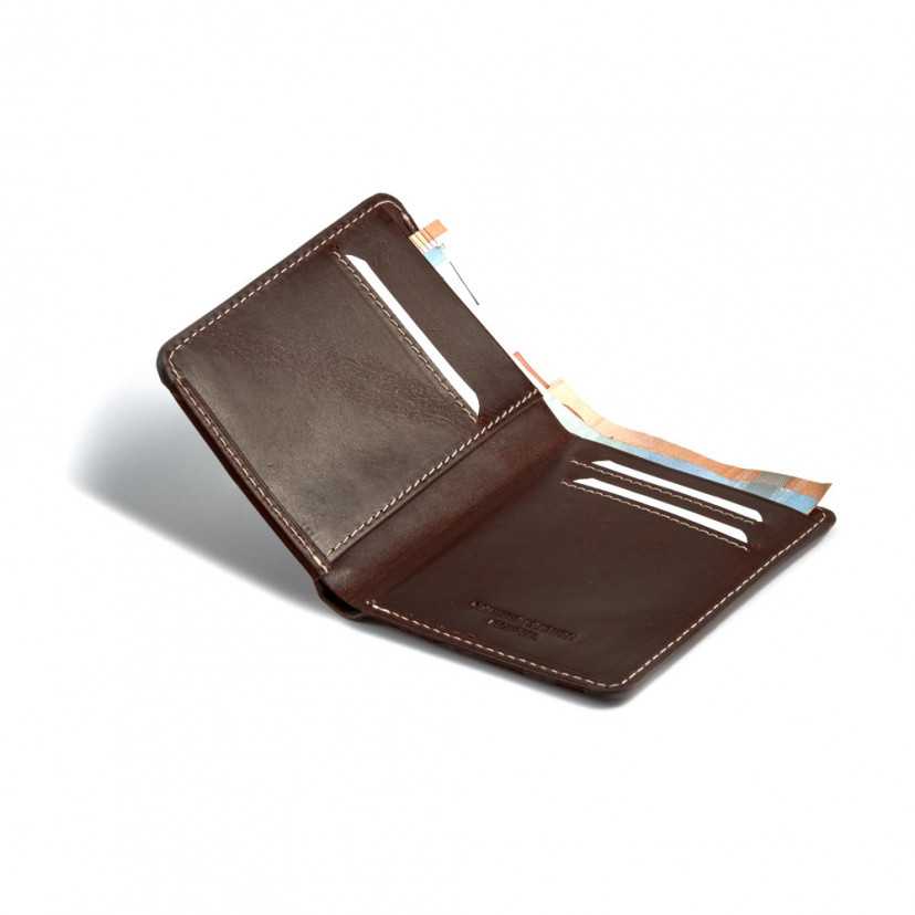 Leather small men's wallet Mini