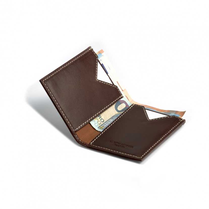 cartera piel hombre pequeña